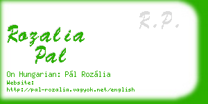 rozalia pal business card