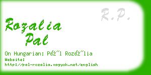 rozalia pal business card